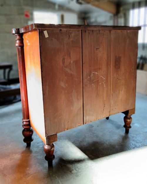 VICTORIAN GRAND TALL SCOTTISH CHEST OF DRAWERS - ADDITIONAL PHOTO 4