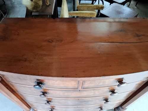VICTORIAN GRAND TALL SCOTTISH CHEST OF DRAWERS - ADDITIONAL PHOTO 5