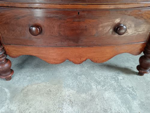 VICTORIAN GRAND TALL SCOTTISH CHEST OF DRAWERS - ADDITIONAL PHOTO 6