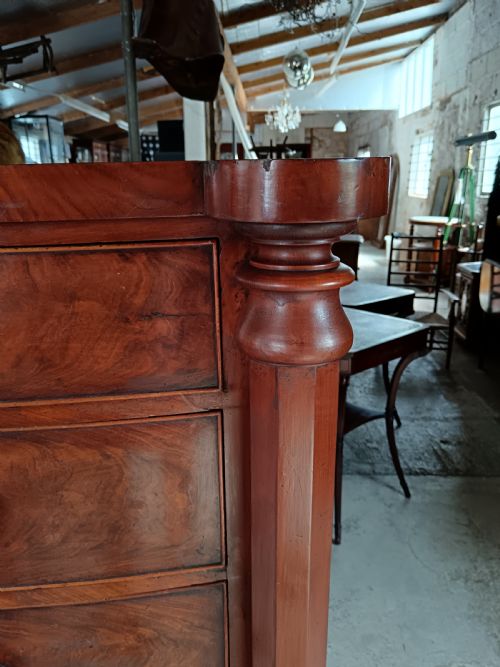 VICTORIAN GRAND TALL SCOTTISH CHEST OF DRAWERS - ADDITIONAL PHOTO 7