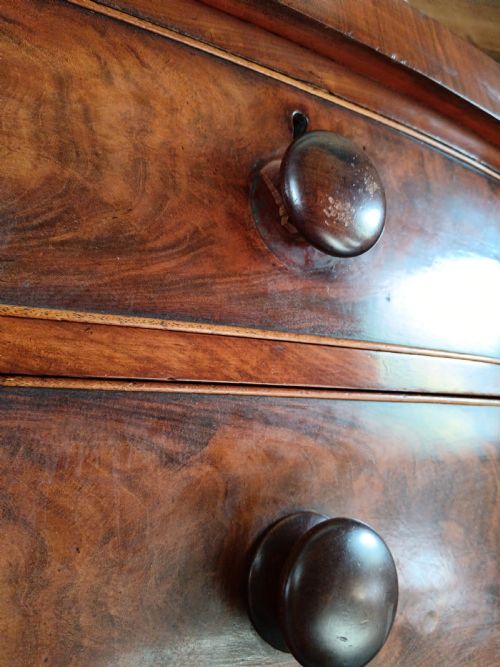 VICTORIAN GRAND TALL SCOTTISH CHEST OF DRAWERS - ADDITIONAL PHOTO 10
