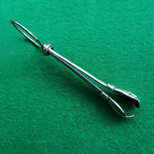 VICTORIAN SILVER SKIRT LIFTER AND HOLDER - ADDITIONAL PHOTO 4