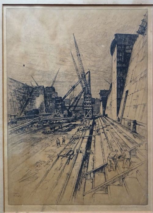 sydney robert jones 1881 1966 rare original etching - CATEGORY: ANTIQUE ART - DATED 1920