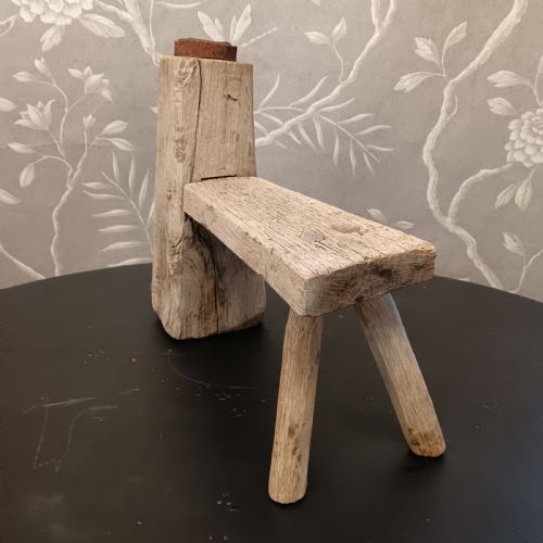EARLY C19TH COBBLERS WORK STOOL - ADDITIONAL PHOTO 4
