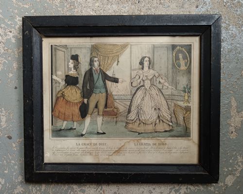 SET OF THREE LITHOGRAPHS DEPICTING SCENES FROM POPULAR MELODRAMA LA GRCE DE DIEU - ADDITIONAL PHOTO 3