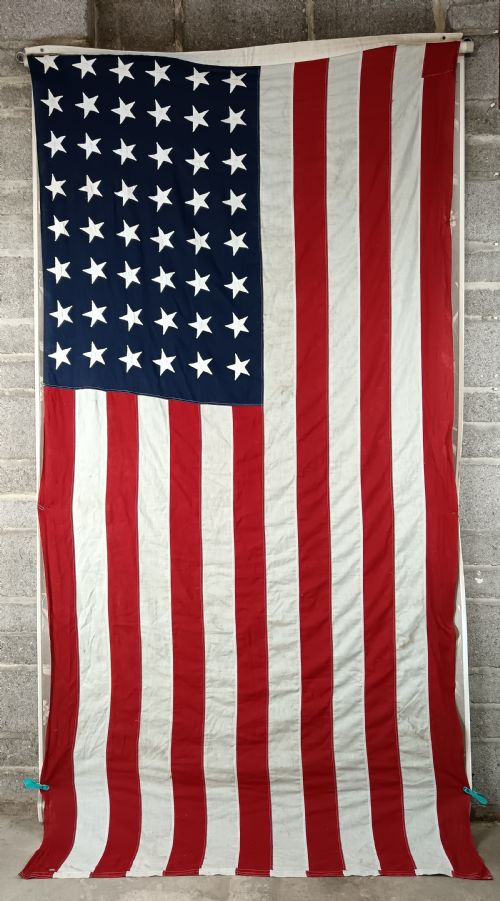 LARGE WWII AMERICAN USA FLAG 48 STATES - ADDITIONAL PHOTO 1
