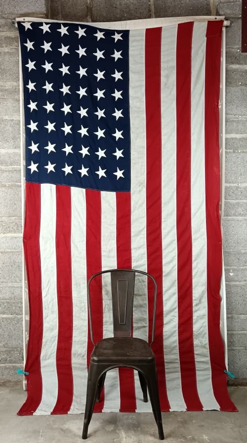 LARGE WWII AMERICAN USA FLAG 48 STATES - ADDITIONAL PHOTO 3