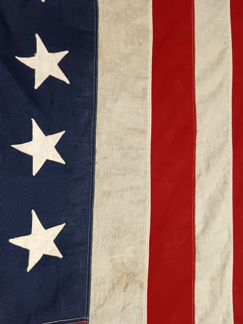 LARGE WWII AMERICAN USA FLAG 48 STATES - ADDITIONAL PHOTO 4
