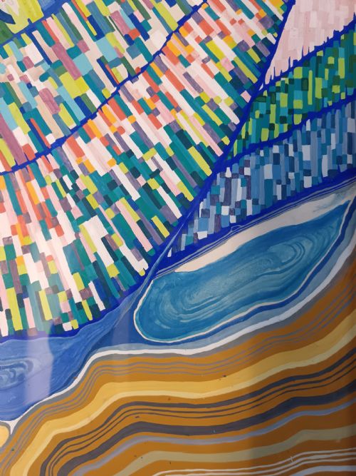 ABSTRACT LANDSCAPE PAINTING - ADDITIONAL PHOTO 1