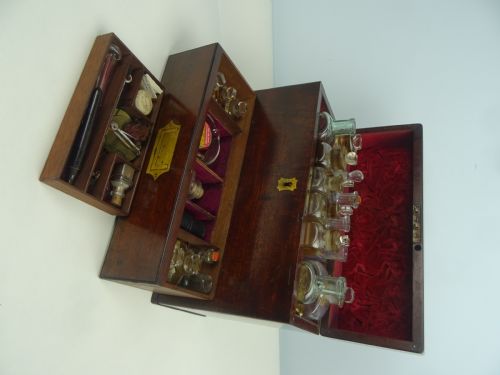 ANTIQUE CAMPAIGN MILITARY APOTHECARY MEDICINE CHEST - ADDITIONAL PHOTO 2