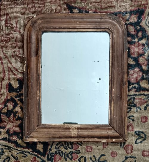 A PETITE 19THCENTURY FRENCH LOUIS PHILIPPE ARCHED MIRROR