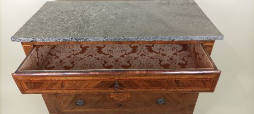 ITALIAN NEOCLASSICAL MARQUETRY CHEST OF DRAWERS LOMBARDY LATE 18TH EARLY 19TH CENTURY - ADDITIONAL PHOTO 6