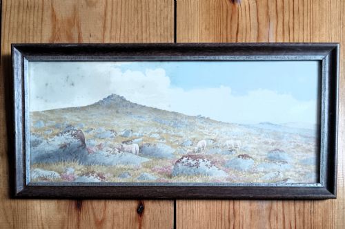 PAIR OF ANTIQUE EDWARDIAN MOORLAND LANDSCAPE WATERCOLOURS BY FJ SNELL - ADDITIONAL PHOTO 2