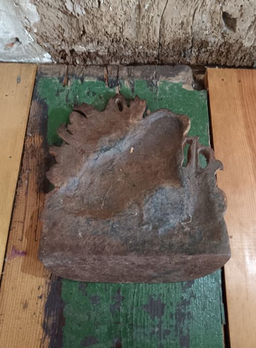 ANTIQUE 18901910 CAST IRON FIGURAL FROG REED DOORSTOP DOOR PORTER - ADDITIONAL PHOTO 5