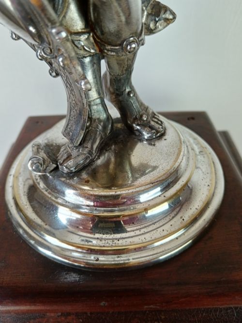 ART NOUVEAU WMF SILVERPLATED ANTIQUE FIGURAL TORCHERE LAMP - ADDITIONAL PHOTO 8