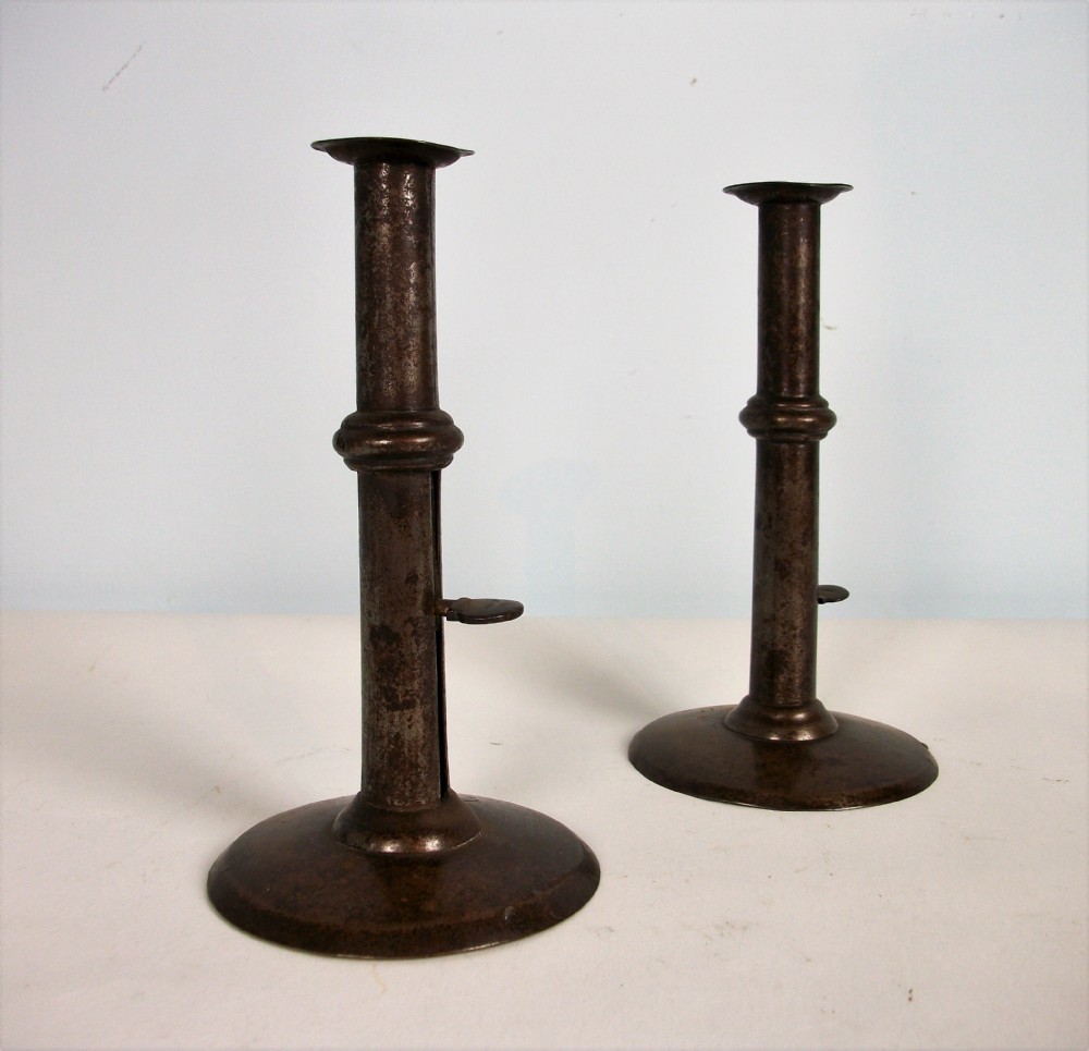 Pair of Hogscraper Candlesticks