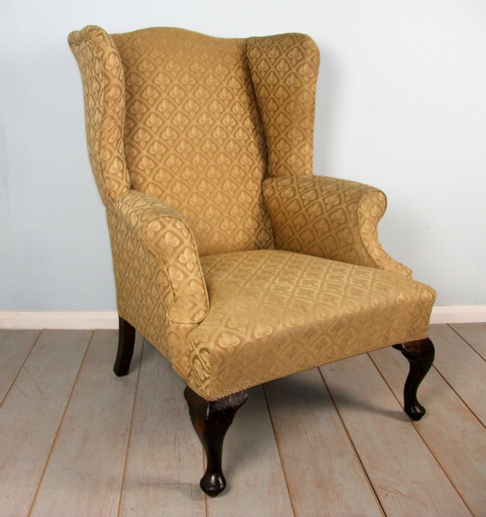 A fine quality Edwardian Wing Back Armchair of Georgian Design View II