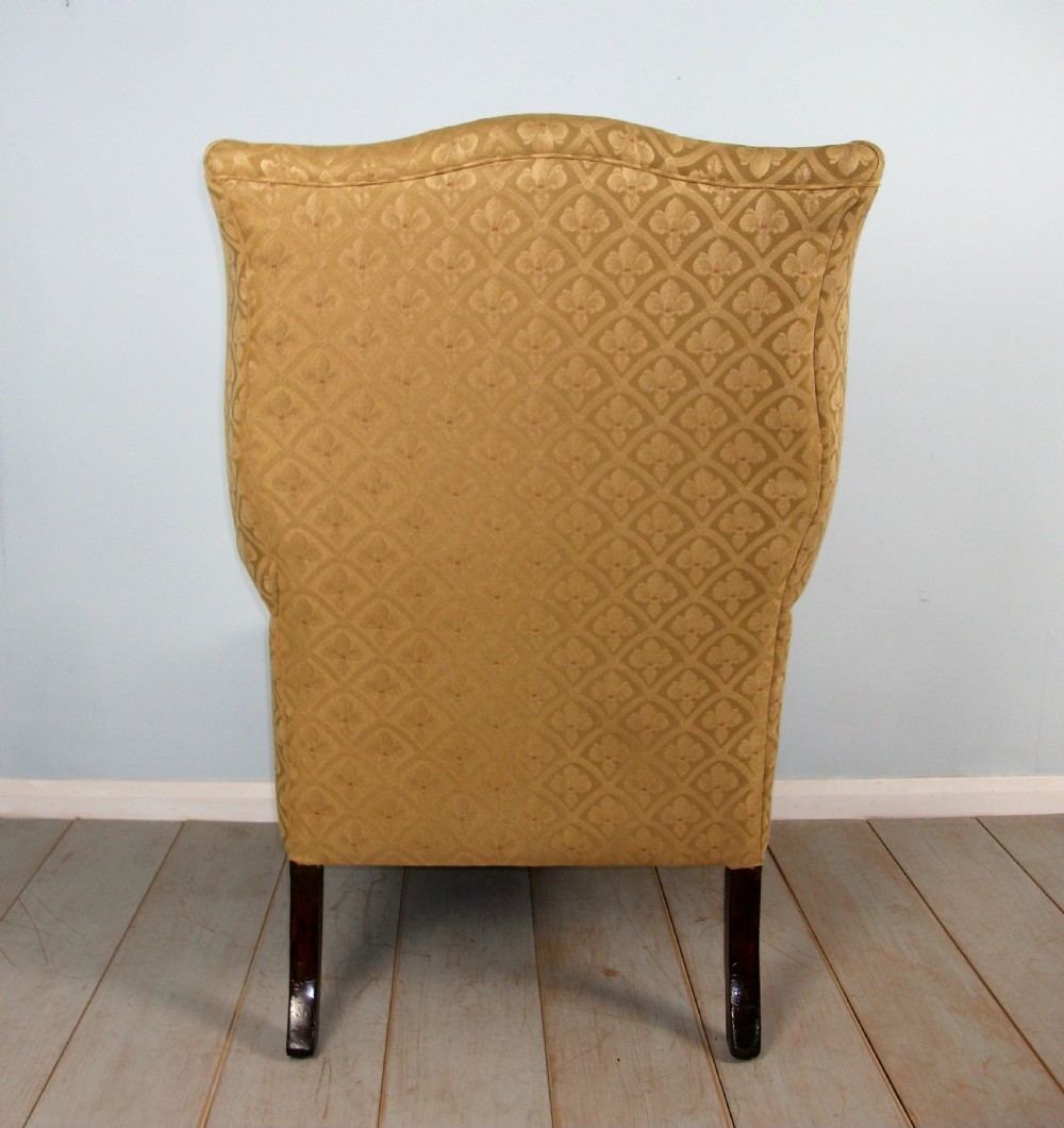 A fine quality Edwardian Wing Back Armchair of Georgian Design View V