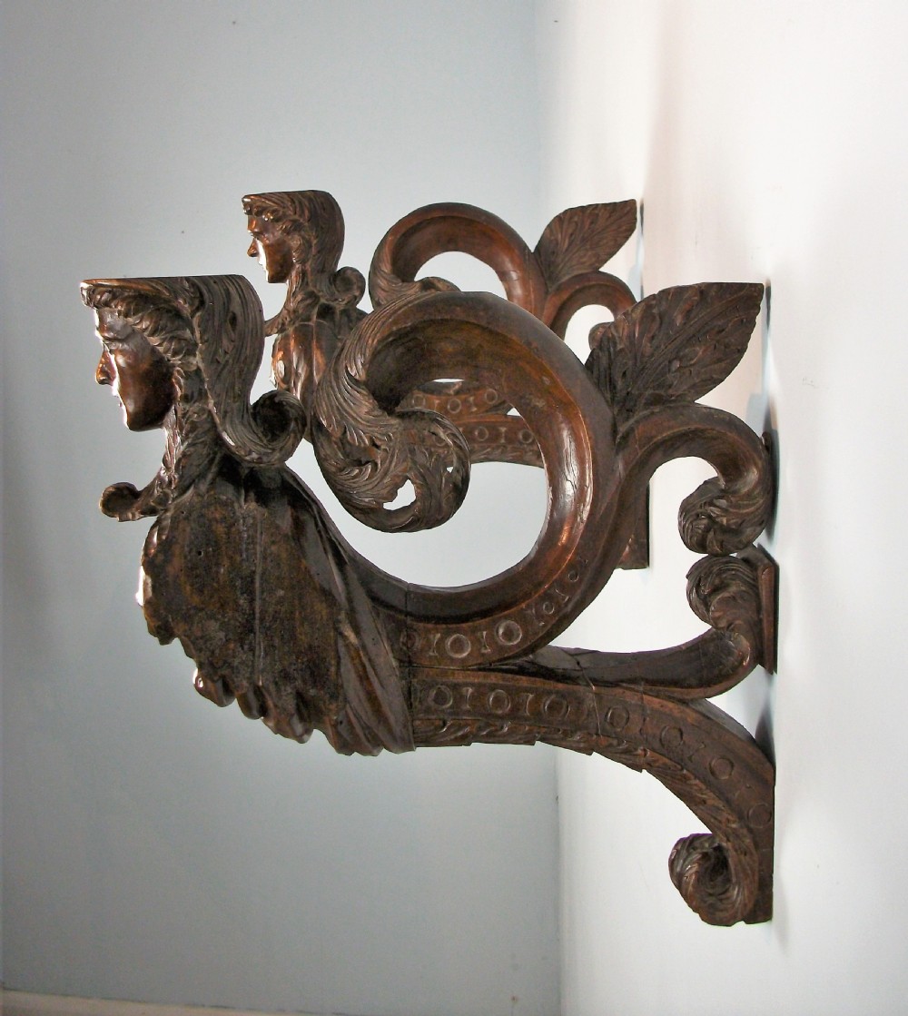 A Pair Of Architectural Carvings of Exceptional Quality