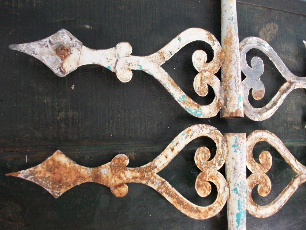 Pair of very decorative weather vanes View III