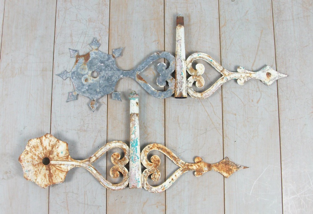 Pair of very decorative weather vanes View XII