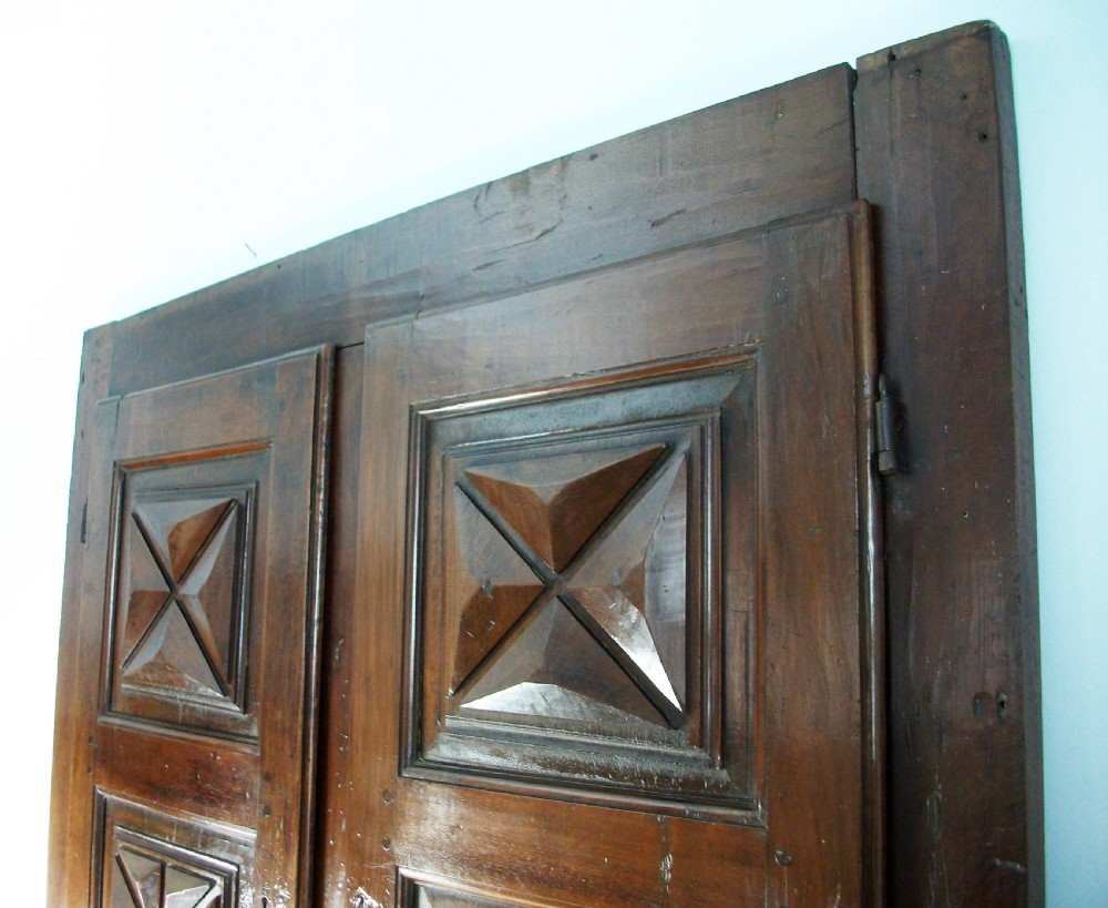 17th Century Italian Diamond Point Doors View II