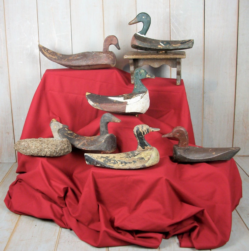 Primitive Folk Art Duck Decoy Collection