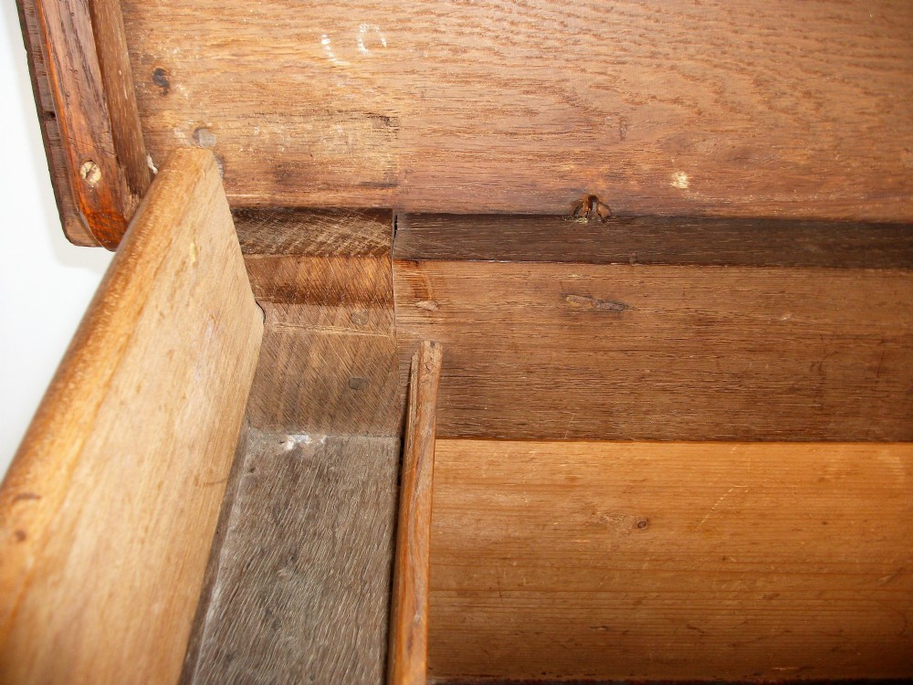 Early 18th Century Oak Panelled Coffer View II