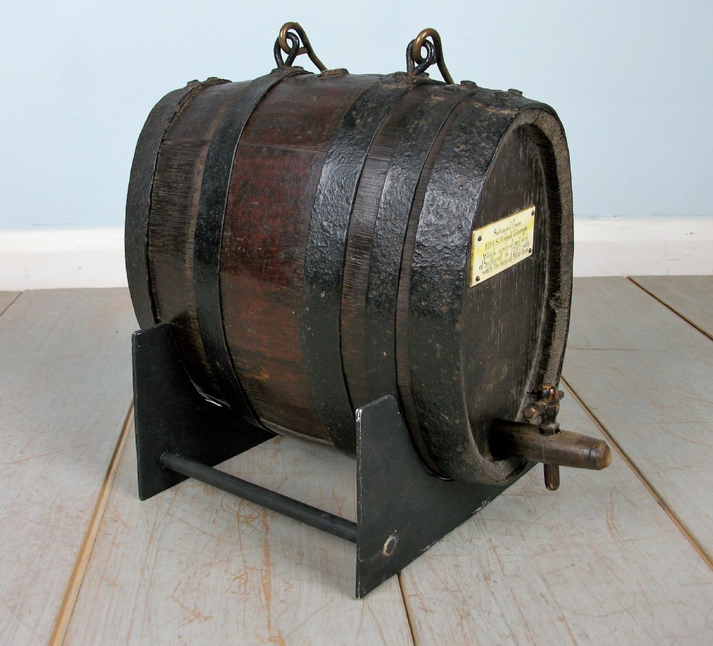 18th Century Oak Ships Spirit Barrel from HMS Royal George