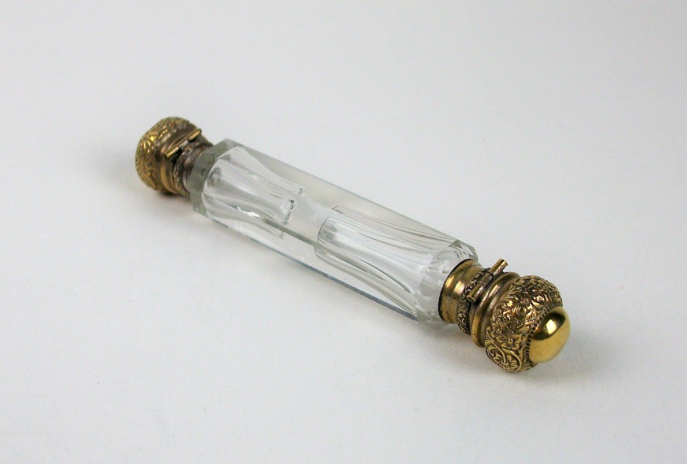 Antique Silver Gilt Double - Ended Scent Bottle View IV