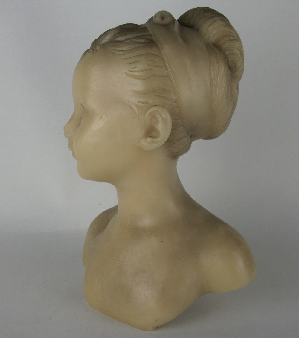 Wax sculpture of Louise Brongniart Under a Glass Dome View XXI