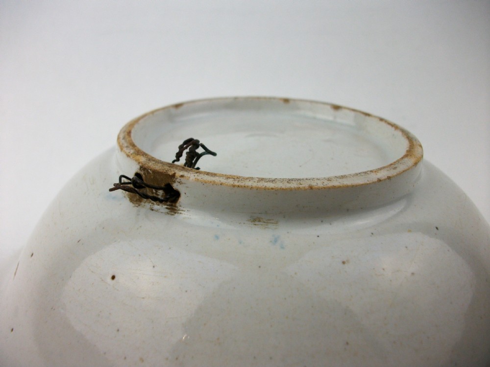 An 18th Century Delft Blue and White Barber’s Bowl View IV