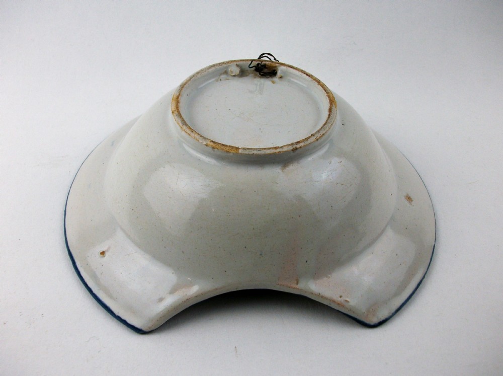 An 18th Century Delft Blue and White Barber’s Bowl View VI