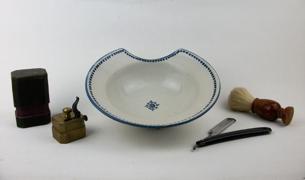 An 18th Century Delft Blue and White Barber’s Bowl View VII