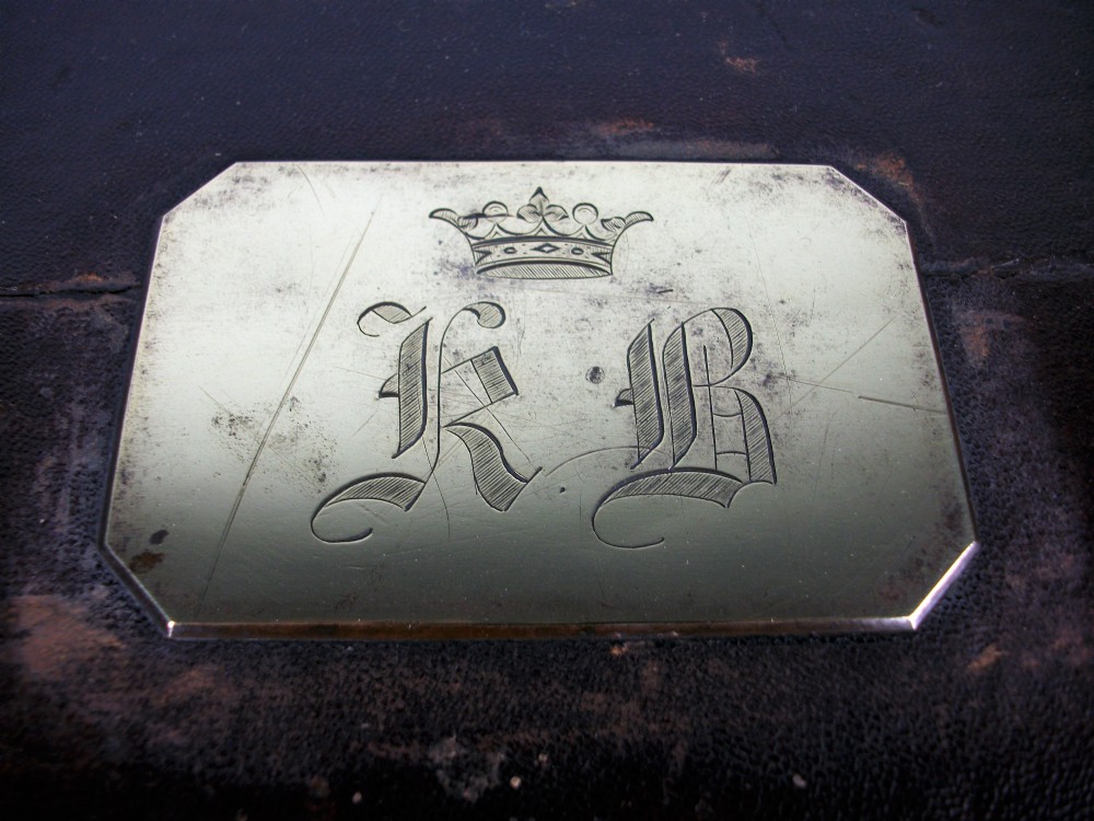19th Century Brass Bound Military campaign Document Box from the Boer War Era circa 1900 View VII
