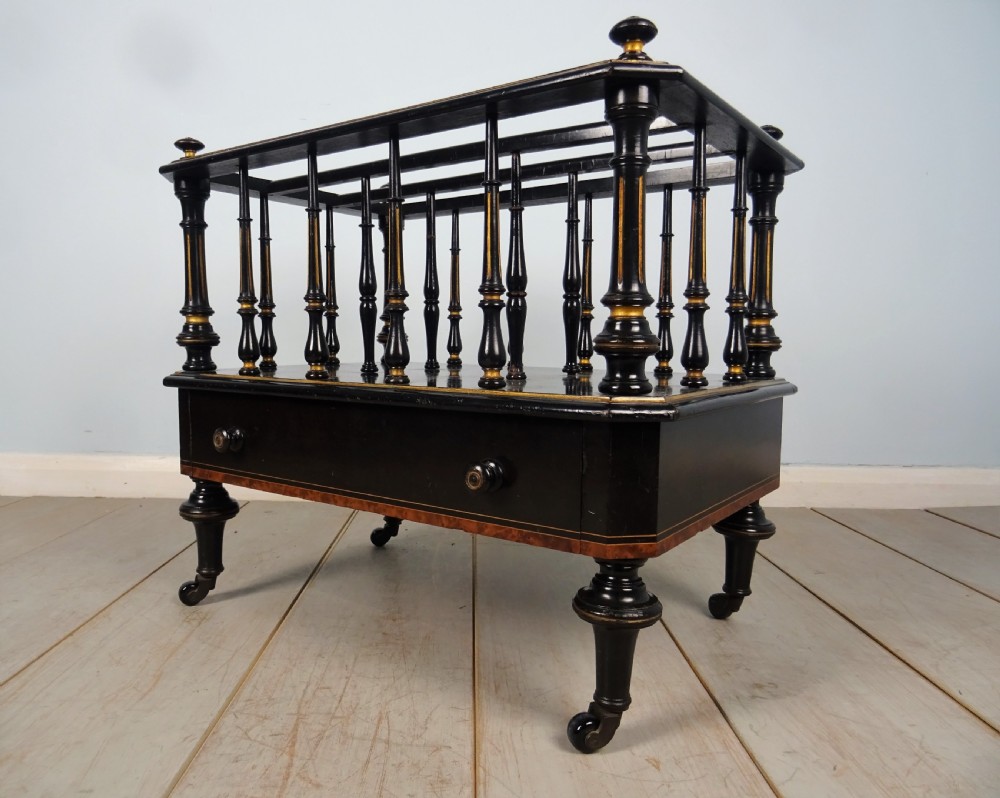 A Victorian Amboyna Inlaid Canterbury