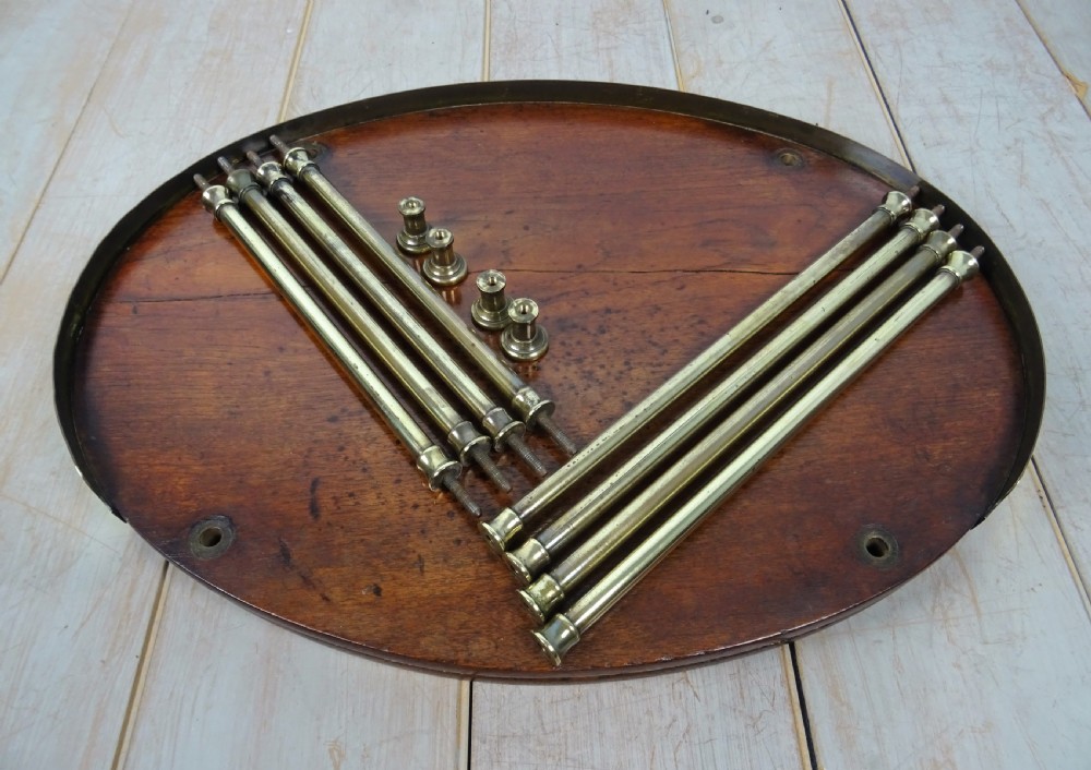 A Campaign Brass-Mounted Mahogany Occasional Table Wash Stand View VIII