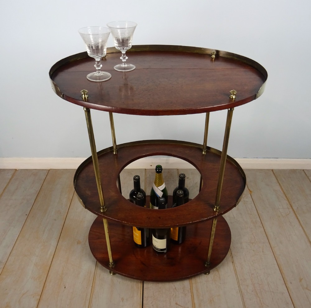 A Campaign Brass-Mounted Mahogany Occasional Table Wash Stand View XII