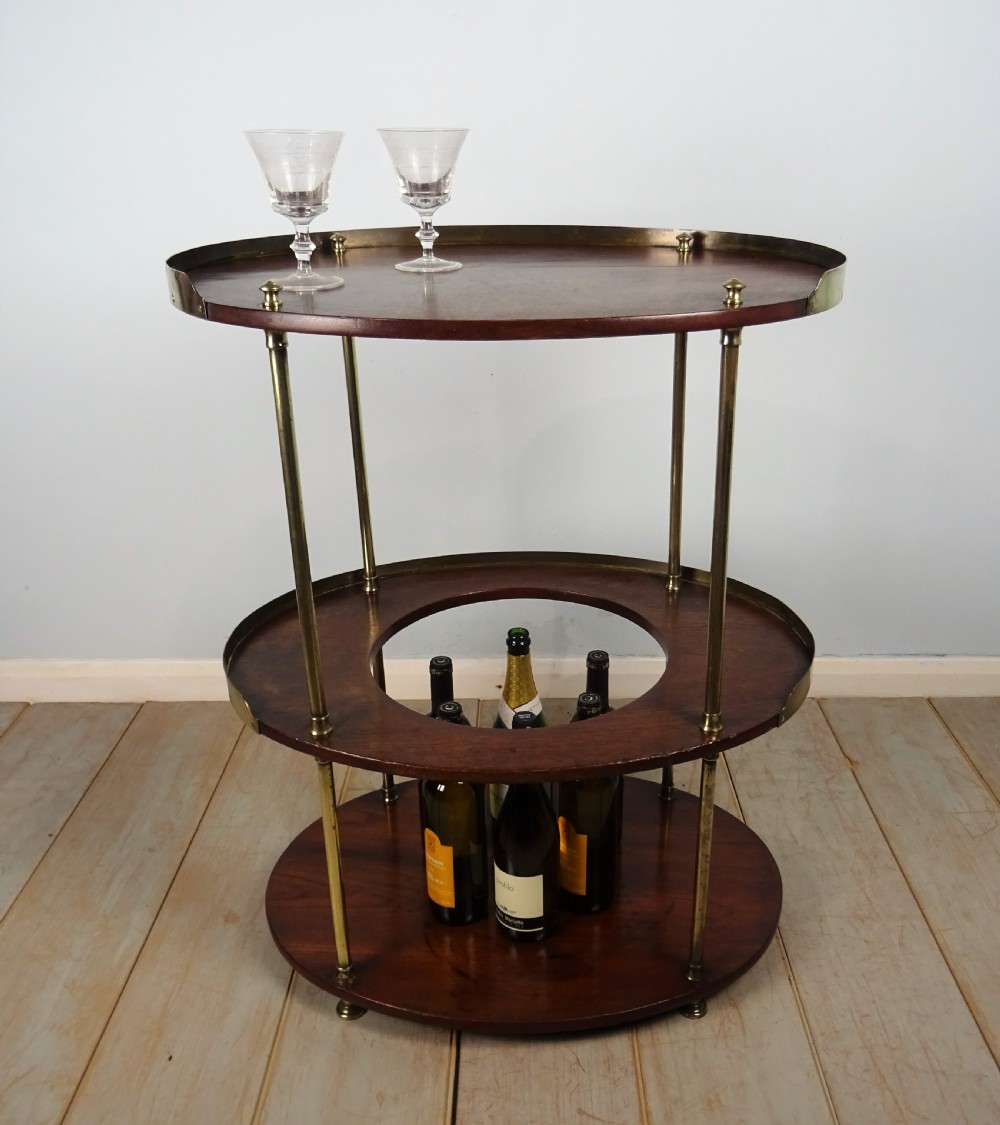 A Campaign Brass-Mounted Mahogany Occasional Table Wash Stand View XIII