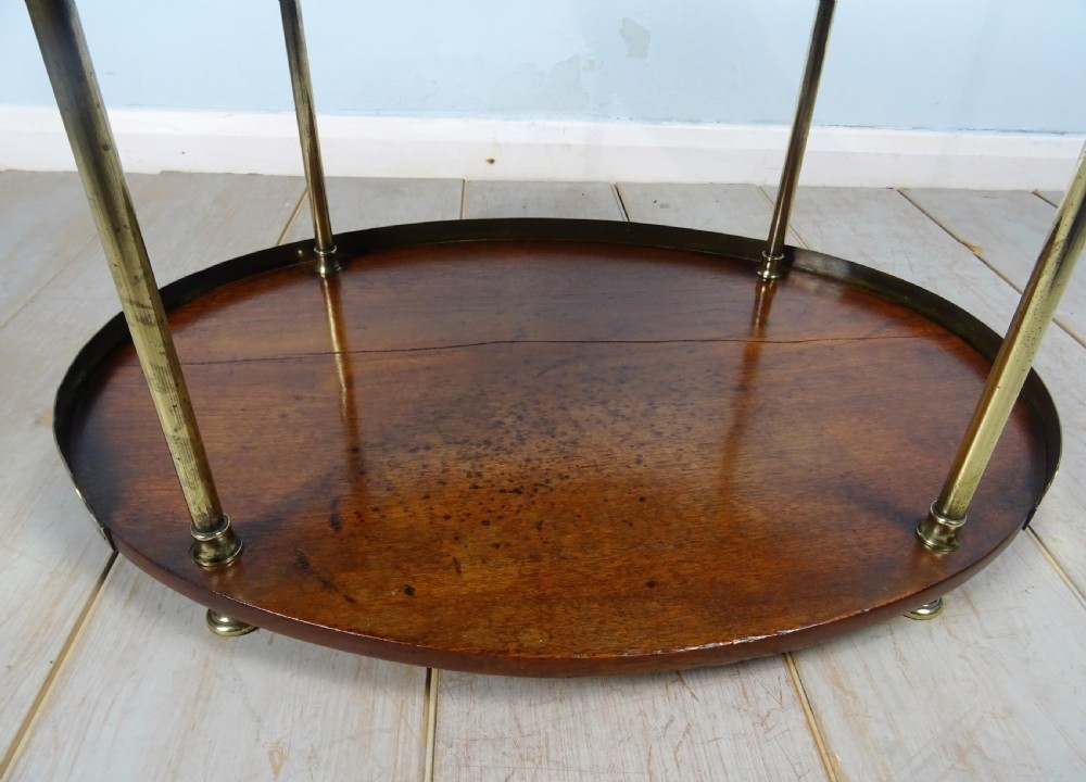 A Campaign Brass-Mounted Mahogany Occasional Table Wash Stand View XIV