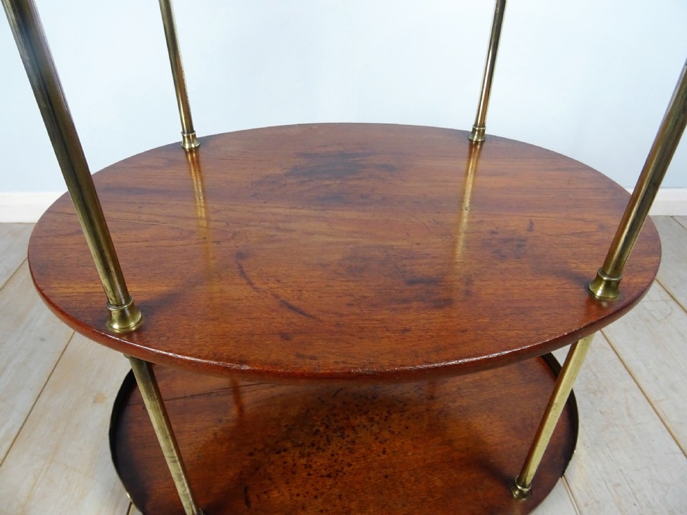 A Campaign Brass-Mounted Mahogany Occasional Table Wash Stand View XV