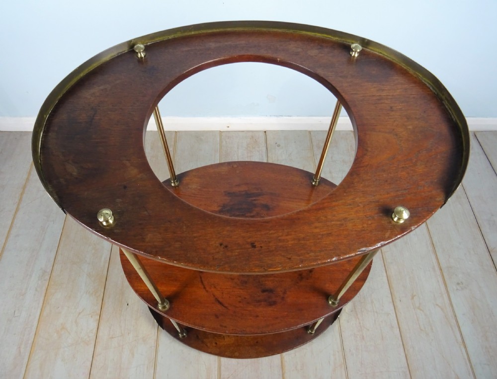 A Campaign Brass-Mounted Mahogany Occasional Table Wash Stand View XVII