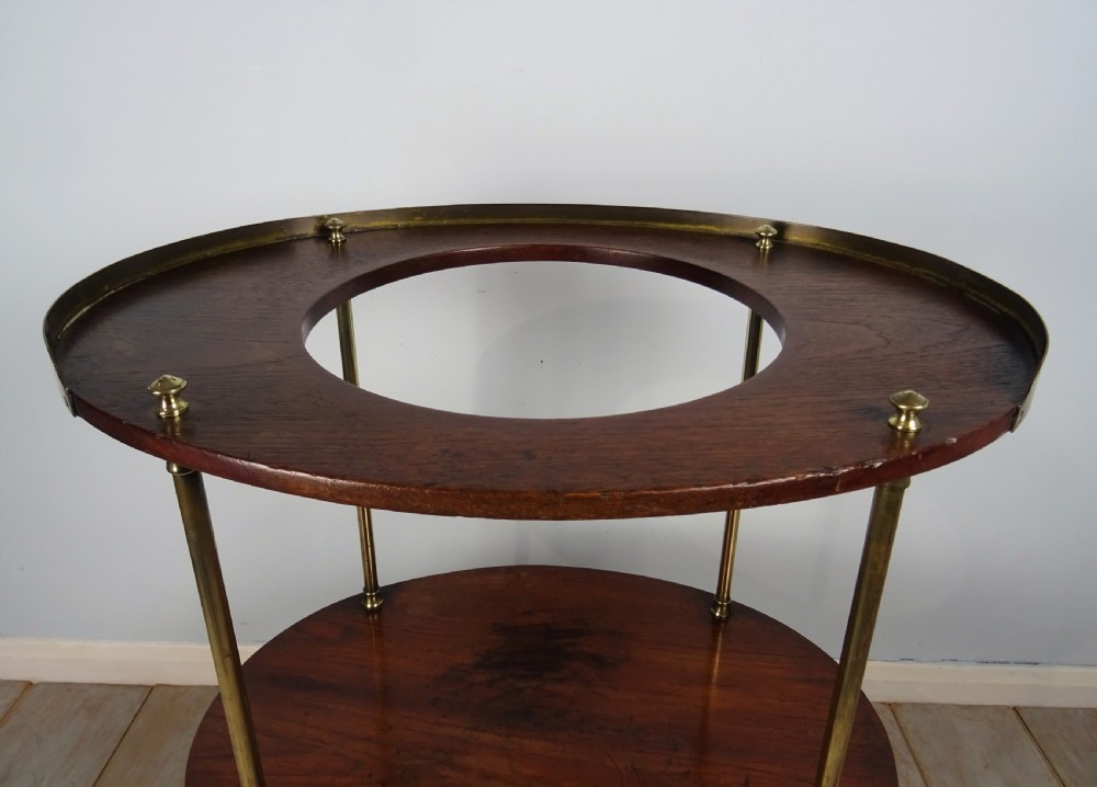 A Campaign Brass-Mounted Mahogany Occasional Table Wash Stand View XVIII