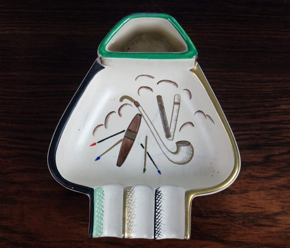 Pair of Art Deco Italian Ceramic Ashtrays