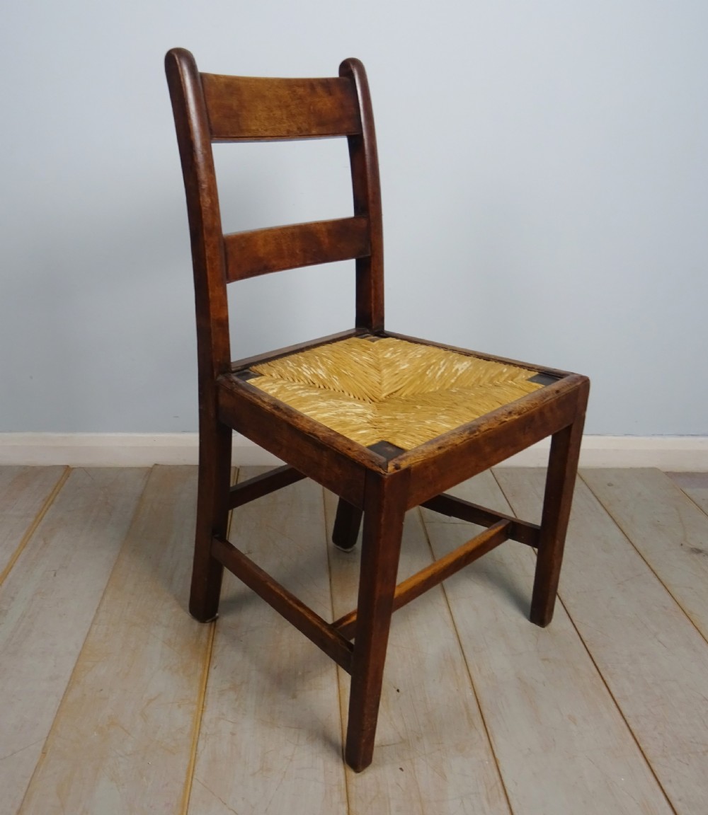 Set of six late C18th Mahogany and Fruitwood Country House Chairs View VIII