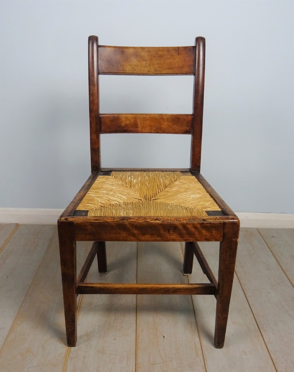 Set of six late C18th Mahogany and Fruitwood Country House Chairs View IX