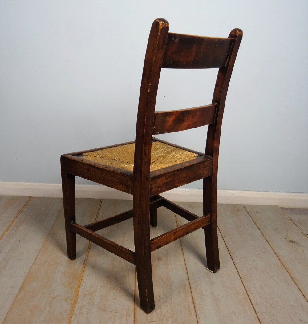Set of six late C18th Mahogany and Fruitwood Country House Chairs View XI