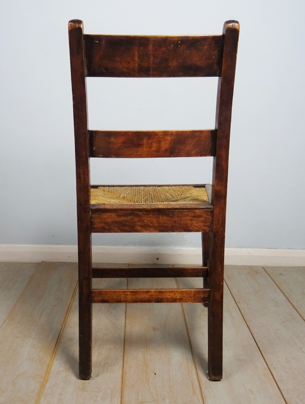 Set of six late C18th Mahogany and Fruitwood Country House Chairs View XII