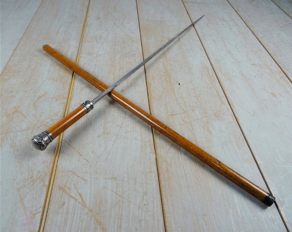 A Fine Quality 19th C Walking Stick Sword Stick View II