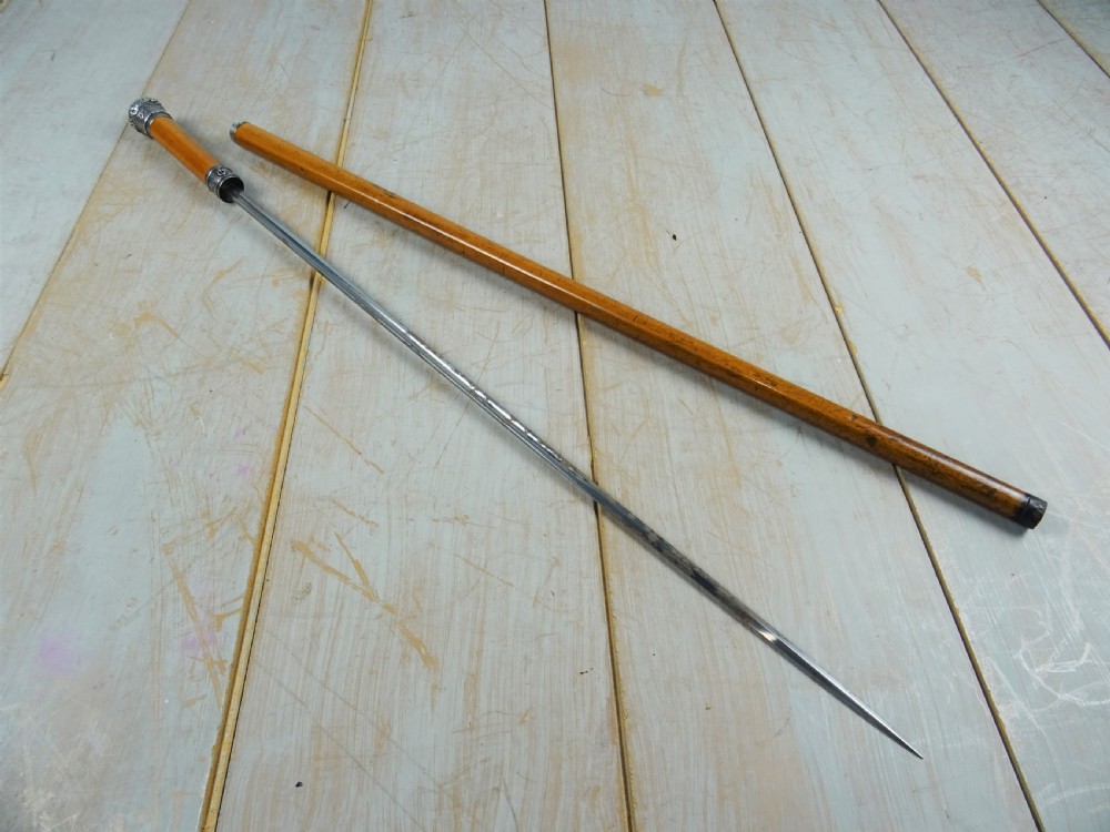 A Fine Quality 19th C Walking Stick Sword Stick View VII
